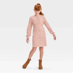 Girls' Long Sleeve Textured Woven Dress - Art Class™ -Kids Clothing Store GUEST 0024c5c3 21e5 4967 8037 bd7a67221f66
