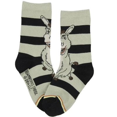 DreamWorks Shrek Boys' Socks Donkey And Shrek 2 Pairs Kids Athletic Crew Socks Multicoloured 4 DreamWorks Shrek Boys' Socks Donkey And Shrek 2 Pairs Kids Athletic Crew Socks Multicoloured - Image 2