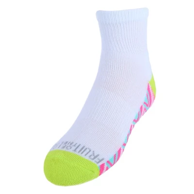 Fruit Of The Loom Girl's Active Cushioned Ankle Socks (Pack Of 6) 4 Fruit Of The Loom Girl's Active Cushioned Ankle Socks (Pack Of 6) - Image 2