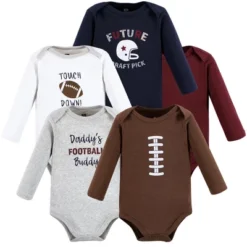 Hudson Baby Infant Boy Cotton Long-Sleeve Bodysuits, Football Buddy -Kids Clothing Store GUEST 01fc685b 167a 4387 baa3 e4a3a5df0211