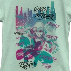 Girl's Marvel Ghost-Spider Attributes Poster T-Shirt