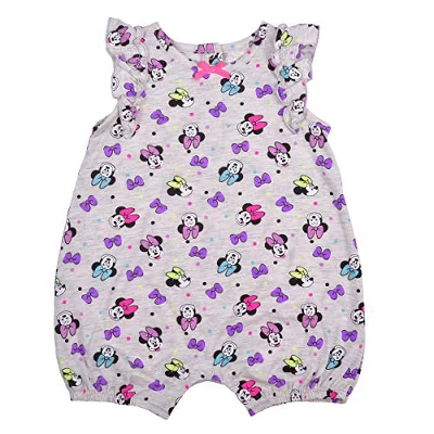 Disney Girl's 2-Pack Minnie Mouse Short Sleeve Baby Coverall Jumpsuit And Sleeveless Romper Set For Infant 3 Disney Girl's 2-Pack Minnie Mouse Short Sleeve Baby Coverall Jumpsuit And Sleeveless Romper Set For Infant
