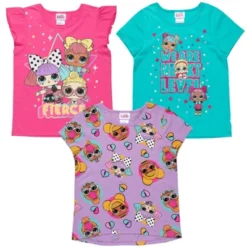L.O.L. Surprise! Girls 3 Pack Graphic T-Shirts Little Kid To Big Kid -Kids Clothing Store GUEST 02e39856 ce20 41bd 8eee 3f0ea88275b8