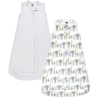 Hudson Baby Infant Boy Interlock Cotton Sleeveless Sleeping Bag, Blue Royal Safari 6 Hudson Baby Infant Boy Interlock Cotton Sleeveless Sleeping Bag, Blue Royal Safari - Image 4