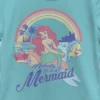 Disney Girl's The Little Mermaid Ariel Actually I'm A Mermaid Rainbow T-Shirt -Kids Clothing Store GUEST 058b46f0 c229 4bdc b3b5 2d9a5c3059f0