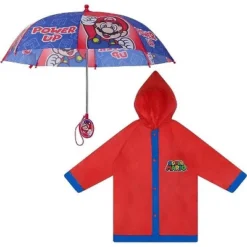 Super Mario Boy's Umbrella And Raincoat Set, Kids Ages 4-7 13 Super Mario Boy's Umbrella And Raincoat Set, Kids Ages 4-7 -Kids Clothing Store GUEST 058f83b9 a9f3 46ae 9cc8 a17fa61a2268
