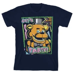 Five Nights At Freddy's Let's Party Boy's Navy T-shirt -Kids Clothing Store GUEST 077ebed7 e90a 4a57 93be 541d5a45db34