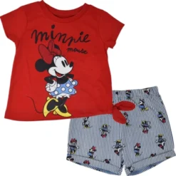 Disney Minnie Mouse Baby Girls T-Shirt And Shorts Outfit Set Infant To Toddler -Kids Clothing Store GUEST 079d8139 fce4 44bf b434 94248d60b4ad