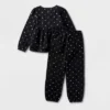 Girls' 2pc Adaptive Long Sleeve Dressy Top And Bottom Set - Cat & Jack™ Black -Kids Clothing Store GUEST 07c87c72 7b25 4cd6 ba46 1c8062529cb9