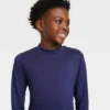 Boys' Solid Long Sleeve Rash Guard Swim Shirt - Cat & Jack™ Navy Blue -Kids Clothing Store GUEST 08dbc389 f9de 4b80 95ed 6f7cab08fc34