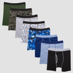 Hanes Boys' 7pk + 1 Printed Underwear - Colors May Vary -Kids Clothing Store GUEST 0a44b64a a66a 43c7 b166 986458af483c