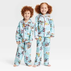 Kids' Disney 100 Sleep Coat Pajama Set - Blue -Kids Clothing Store GUEST 0c2ed4a4 d856 4428 a564 b672afcb8d95