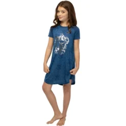 Harry Potter Girls' Foil Print Hogwarts Houses S/S Raglan Nightgown -Kids Clothing Store GUEST 0cb670f7 daba 467b 88c2 32d257b617f3
