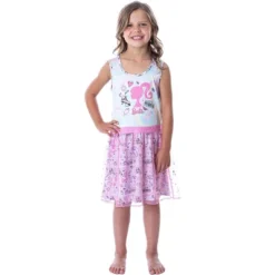Barbie Girls' Tie-Dye Kids Tank Nightgown Pajama With Tulle Skirt Overlay Multicolor -Kids Clothing Store GUEST 0da216fb 017b 46c0 87a5 57273ab01452