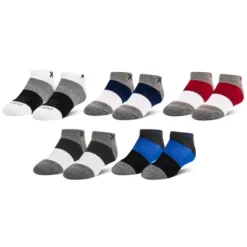 Basix, Kids Ankle Sock Low Profile Cotton Comfort Cushion Fit 5 Pack, 4-10 Years -Kids Clothing Store GUEST 0f2cb387 f90a 461c 9309 bdda74f3768b