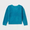 Girls' Adaptive Velour Sweatshirt - Cat & Jack™ Teal Blue 1 Girls' Adaptive Velour Sweatshirt - Cat & Jack™ Teal Blue -Kids Clothing Store GUEST 1028e455 b677 4998 8708 1b2747515907