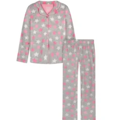 Sleep On It Girls Starry Night 2-Piece Button Up Fleece Coat Pajama Sleep Set 11 Sleep On It Girls Starry Night 2-Piece Button Up Fleece Coat Pajama Sleep Set -Kids Clothing Store GUEST 103bfb06 1264 4cad 9804 a37981ac62a8