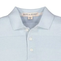 Hope & Henry Boys' Short Sleeve Sweater Polo, Kids