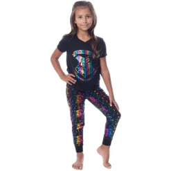 Harry Potter Girls' Rainbow Foil Hogwarts Crest Pajama Jogger Set Multicolor -Kids Clothing Store GUEST 13947efb b50c 43ca a870 f940183490f3