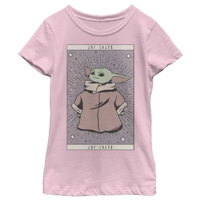 Girl's Star Wars: The Mandalorian The Child Simple Robe T-Shirt 5 Girl's Star Wars: The Mandalorian The Child Simple Robe T-Shirt - Image 3