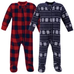 Hudson Baby Infant Boy Fleece Zipper Sleep And Play 2pk, Sweater Plaid -Kids Clothing Store GUEST 1450e6d6 755a 41cf a2f4 61011d275545