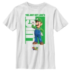 Boy's The Super Mario Bros. Movie Luigi You Just Got Luigi'd T-Shirt 7 Boy's The Super Mario Bros. Movie Luigi You Just Got Luigi'd T-Shirt -Kids Clothing Store GUEST 14e4f788 13b3 4aff 8f92 dd8dfe253479