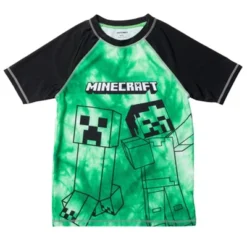 Minecraft Creeper Rash Guard Swim Shirt Little Kid To Big Kid -Kids Clothing Store GUEST 157ff5e0 0073 49e4 8506 2c6de79c680c