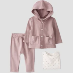 Little Planet By Carter’s Baby 3pc Polka Dot Cardigan Set - Purple -Kids Clothing Store GUEST 1921a996 5eaf 4568 8485 0b66348160ca