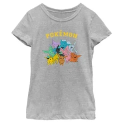 Girl's Pokemon Colorful Eeveelutions Animals T-Shirt -Kids Clothing Store GUEST 198477ea 5551 4b83 8955 ccd8ed188859
