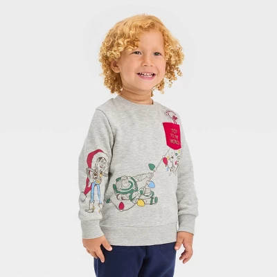 Toddler Boys' Disney Printed Sweatshirt - Gray 5 Toddler Boys' Disney Printed Sweatshirt - Gray - Image 3
