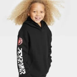 Boys' 'Trust The Universe' Graphic Hooded Sweatshirt - Art Class™ Black -Kids Clothing Store GUEST 1b7de813 5184 4117 a059 72ac6a4fbf1f