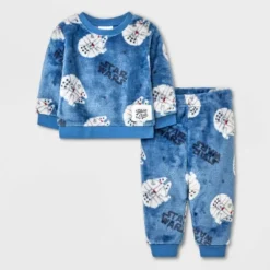 Baby Boys' Star Wars Jedi Woobie Fleece Top And Bottom Set - Blue -Kids Clothing Store GUEST 1bbed987 29d0 4807 8ba9 46ad5c352b8c