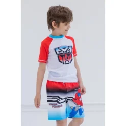 Transformers Megatron Optimus Prime Bumblebee Rash Guard And Swim Trunks Outfit Set Toddler -Kids Clothing Store GUEST 1be99404 3bf8 47c5 8dab febd41a86155