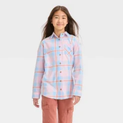Girls' Oversized Flannel Button-Down Shirt - Art Class™ -Kids Clothing Store GUEST 1ec0a50f f3fe 4c5c b22b 1ac9a06b1a07