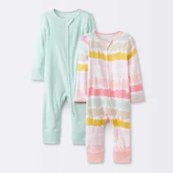 Baby Girls' 2pk Zip Romper - Cloud Island™ -Kids Clothing Store GUEST 1f035297 eb04 47d5 8007 56efe4d860be