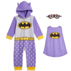 DC Comics Justice League Batgirl Supergirl Wonder Woman Girls Zip Up Costume Pajama Coverall And Cape Toddler To Little Kid -Kids Clothing Store GUEST 1fda0ee5 97e9 48e6 8e23 4faa98eca3db