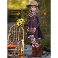 Girls Furry Friends Slouch Pocket Tunic, Scarf & Legging Set - Mia Belle Girls -Kids Clothing Store GUEST 2016a0f6 5759 42db ad10 f0c95dfabf77