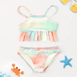 Girls’ Ruffled High Neck Bikini Set - Cupshe -Kids Clothing Store GUEST 21a8e48e 5bb5 464e aff6 bcb01109d042