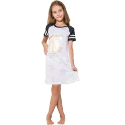 Harry Potter Pajama Hogwarts Gold Crest Short Sleeve Raglan Nightgown -Kids Clothing Store GUEST 26723df4 b85d 44e0 9a8b 56decb6e6bc8