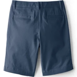Lands' End School Uniform Girls Stretch Chino Bermuda Shorts