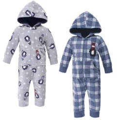Hudson Baby Infant Boy Fleece Jumpsuits, Coveralls, And Playsuits 2pk, Blue Penguin -Kids Clothing Store GUEST 28c1cce0 465f 448b 9d31 b6d3beb44a01