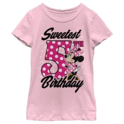Girl's Minnie Mouse Sweetest 6th Birthday Dots T-Shirt -Kids Clothing Store GUEST 2bed67b8 a0e4 4899 aa6a b443ceba397c