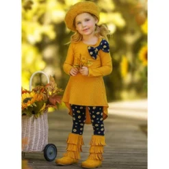 Girls Daisy Dream Hi-Lo Tunic & Legging Set - Mia Belle Girls -Kids Clothing Store GUEST 2c25658f 38ba 4f29 ad2a 5f2e07417536