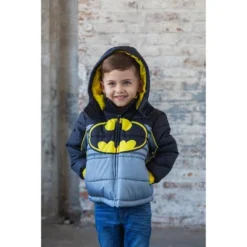 DC Comics Justice League Batman Zip Up Winter Coat Puffer Jacket Toddler -Kids Clothing Store GUEST 2cc43570 1884 405a aee7 edc1171eb833