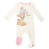 Disney The Aristocats Bambi Baby Girls 3 Pack Zip Up Sleep N' Play Coveralls Newborn To Infant