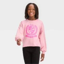 Girls' Barbie Malibu Dreamy Pullover Sweatshirt - Pink -Kids Clothing Store GUEST 31bd0c4b 153e 43c6 ae0e f9be6c94f9ce