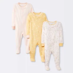 Baby Girls' 3pk Tight Fit Zip-Up Sleep N' Play - Cloud Island™ -Kids Clothing Store GUEST 32f2cf14 c7ee 44d2 bed4 0e5148f651d4