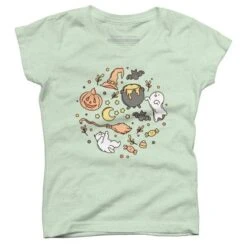 Girl's Design By Humans Halloween By Kimprut T-Shirt -Kids Clothing Store GUEST 3462f0be cf80 4447 8ffa 4677f19e2c99