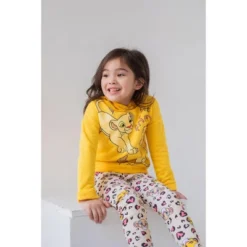 Disney Lion King Simba Baby Girls Fleece Pullover Hoodie & Leggings