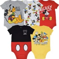 Disney Mickey Mouse Lion King Winnie The Pooh Pixar Toy Story Finding Nemo Baby 5 Pack Bodysuits Newborn To Infant -Kids Clothing Store GUEST 352631c0 bc01 4a3e bd80 c0fe85b73890